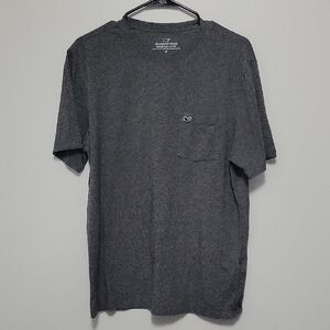 Vineyard Vines Charcoal Gray Men's Pocket Tee T-Shirt Edgartown Size Medium